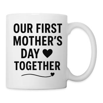 First Mother's Day Mom Baby Gift Idea Family - Mug - white - Right