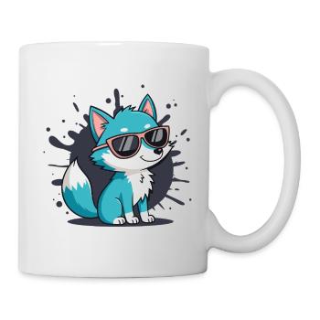 Blue Fox Sonnenbrille - Tasse - Weiß - Rechts