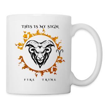 My sign Aries - Mug - white - Right