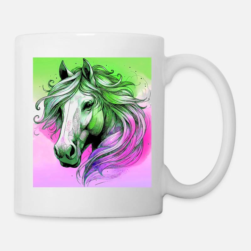 Pferd - Tasse - Weiß