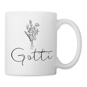 Gotti - Geschenk Patentante, Gotte  - Tasse - Weiß - Rechts