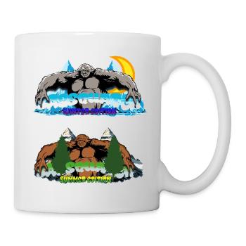 Sasquatch Peaks Winter- und Sommerausgabe - Tasse - Weiß - Rechts