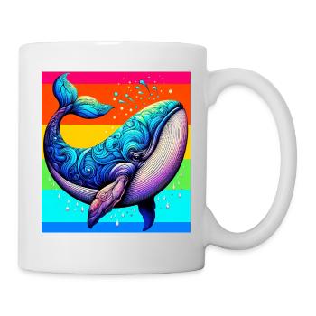 baleine - Mug blanc - blanc - Droite