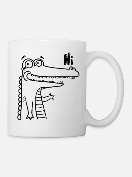Happy Hi-Croco - Mug - white