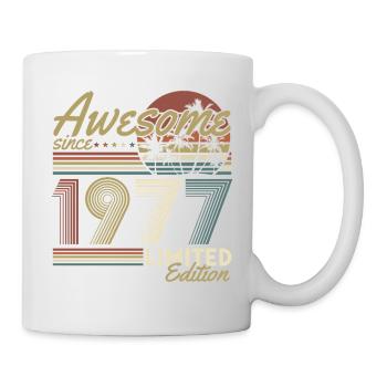 Cadeau rétro vintage d’anniversaire 1977 - Mug blanc - blanc - Droite