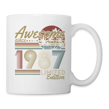 Cadeau rétro vintage d’anniversaire 1987 - Mug blanc - blanc - Droite