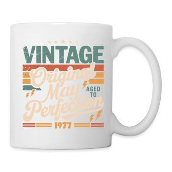 Millésime mai 1977 – Perfection pendant 49 ans - Mug blanc - blanc - Droite