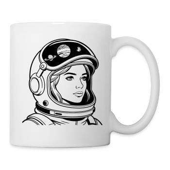 Space woman - Mug - white - Right