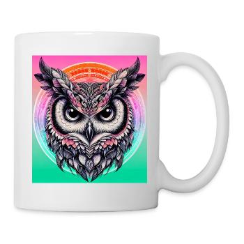 Eule - Tasse - Weiß - Rechts