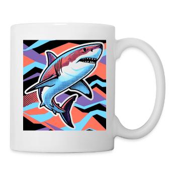 Requin - Mug blanc - blanc - Droite