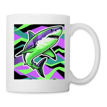 Requin - Mug blanc - blanc - Droite