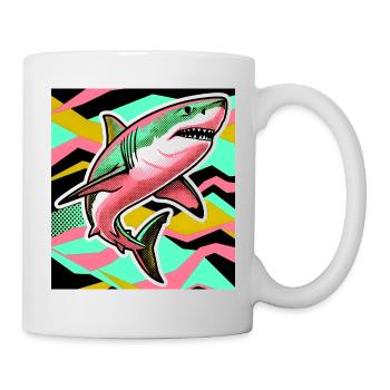 Requin - Mug blanc - blanc - Droite