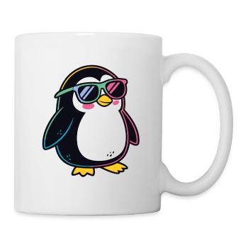 Penguin Rainbow Glasses - Mug - white - Right