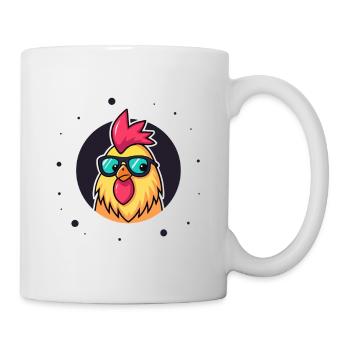 Poule chic lunettes soleil - Mug blanc - blanc - Droite