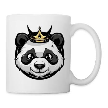 Panda Kopf Krone - Tasse - Weiß - Rechts