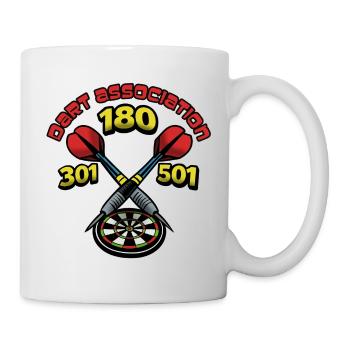 Association de fléchettes 180 - Mug blanc - blanc - Droite