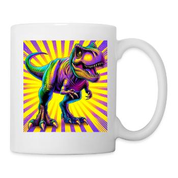 Dinosaurier - Tasse - Weiß - Rechts