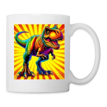 Dinosaurier - Tasse - Weiß - Rechts