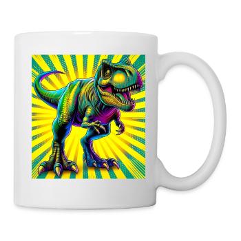 Dinosaurier - Tasse - Weiß - Rechts