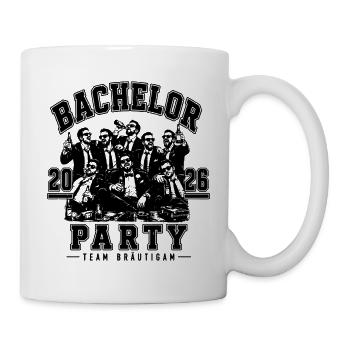 JGA 2026 Bachelor Party Mafia Style  - Tasse - Weiß - Rechts