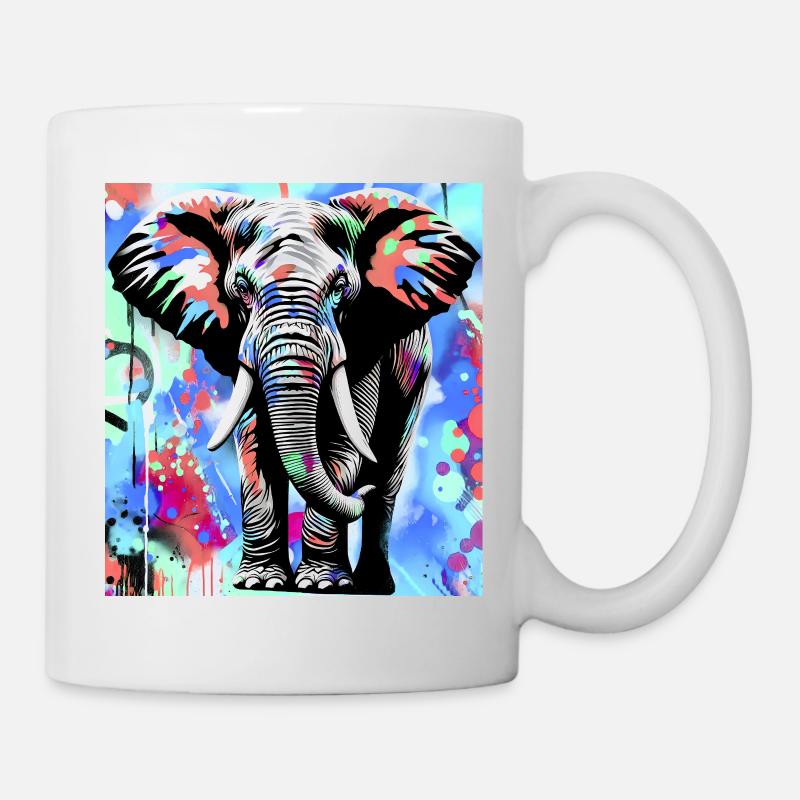 elephant - Mug - white