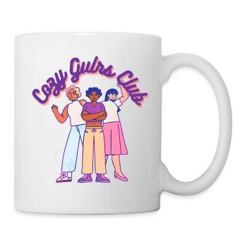 Cozy Girls Club Warm Aesthetic Girl Power - Tasse - Weiß - Rechts