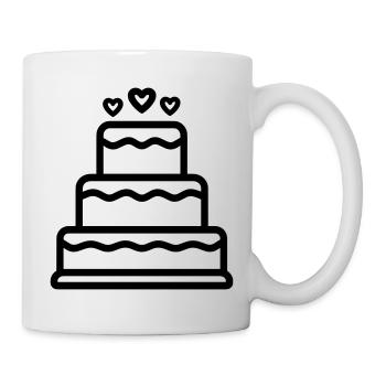 gâteau d'anniversaire  - Mug blanc - blanc - Droite
