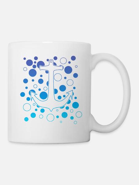 Ozeananker Blasen - Tasse - Weiß