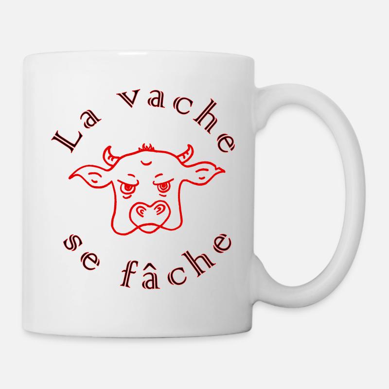 La Vache Se Fâche Rouge - Mug blanc - blanc