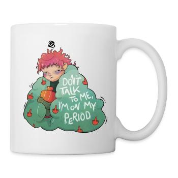Ne me parle pas, j’ai mes règles - Mug blanc - blanc - Droite
