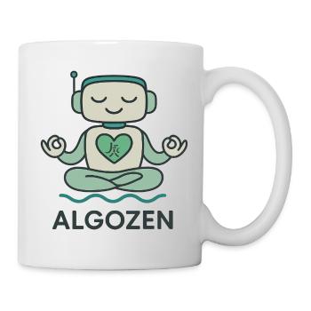 Roboter-Zen - Tasse - Weiß - Rechts