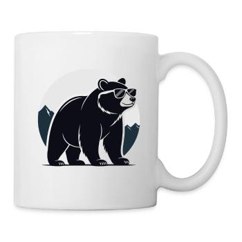 Mountain Black Bear Glasses - Mug - white - Right