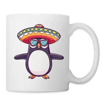 Penguin Comic Funny Sombrero - Mug - white - Right
