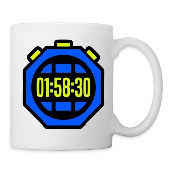 Stopwatch Best Time Half Marathon - Mug - white - Right