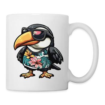 Vacances de bandes dessinées Toucan Bird - Mug blanc - blanc - Droite