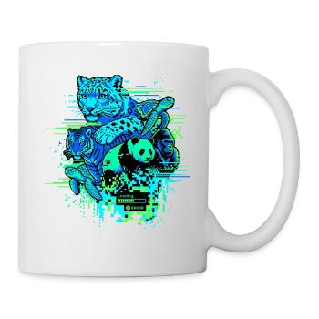 Animal Glitch - Tasse - Weiß - Rechts