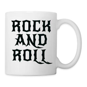 Gothic Rock and Roll Logo - Tasse - Weiß - Rechts
