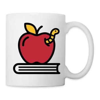 Apple Book Worm Elementary School - Mug - white - Right