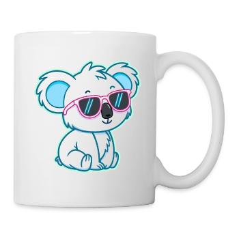 Koala Blanc Chill Lunettes de Soleil - Mug blanc - blanc - Droite
