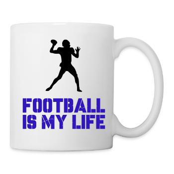 Football is my Life - Mug - white - Right