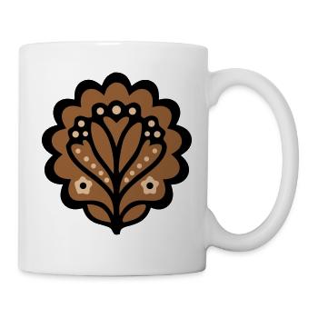 Folklore Flower Ornament Traditional Costume - Mug - white - Right