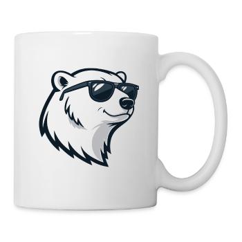 Eisbär mit Brille - Tasse - Weiß - Rechts