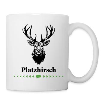 0-Platzhirsch - Tasse - Weiß - Rechts