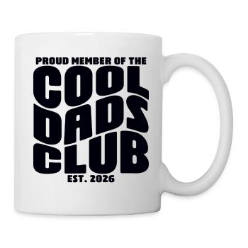 Cool Dads Club - Papa 2026 Vatertag Geschenk - Tasse - Weiß - Rechts