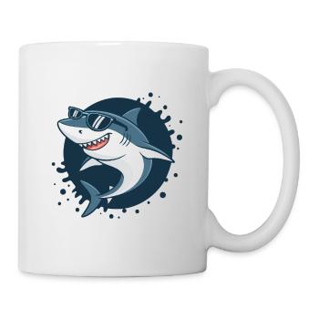 Shark Stylish Sonnenbrille - Tasse - Weiß - Rechts