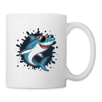 Cool Shark Ink Blast Sonnenbrille - Tasse - Weiß - Rechts