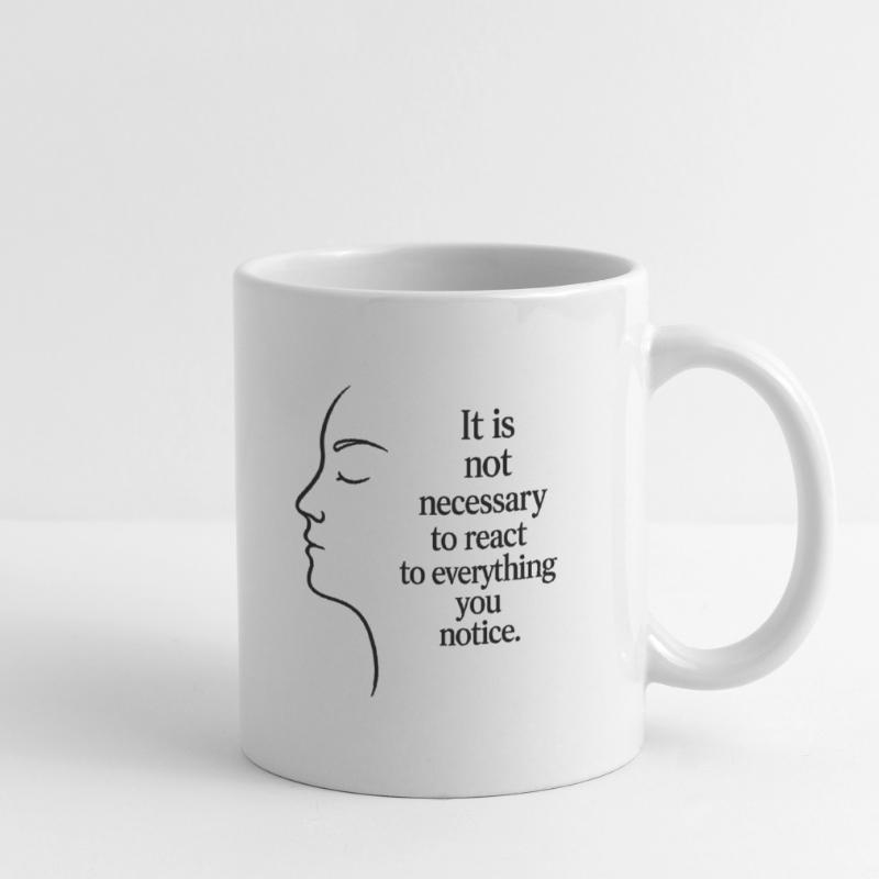 Observation sans réaction Mug blanc
