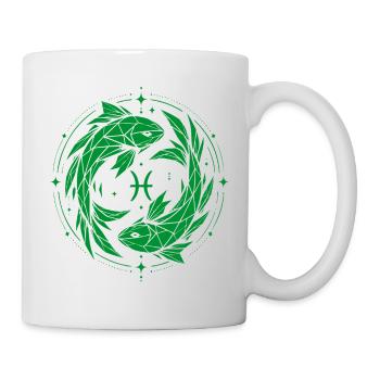 Symbole des Poissons – Doux & Moderne - Mug blanc - blanc - Droite
