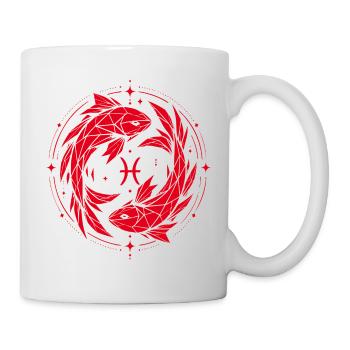 Symbole des Poissons – Doux & Moderne - Mug blanc - blanc - Droite