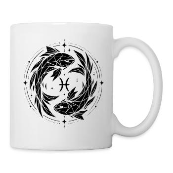 Symbole des Poissons – Doux & Moderne - Mug blanc - blanc - Droite